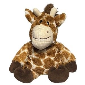 Warmies Cozy Hugs Giraffe Plush Toy Weighted Microwaveable Animal Brown White